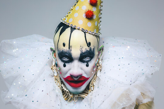 Bizarre Party Clown Portrait