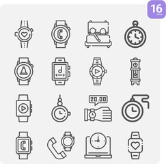 Simple set of initiating related lineal icons.