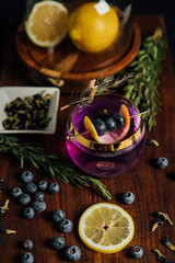 Purple cocktail 