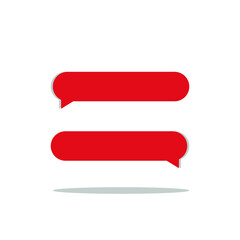 simple 3D bubble Chat isolated white background , eps 10. editable