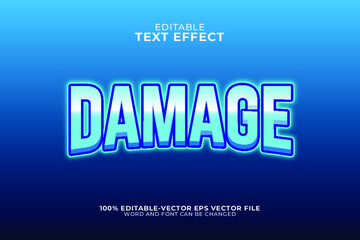 Damage  text effect illustration