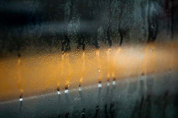 water drops on the glass window
