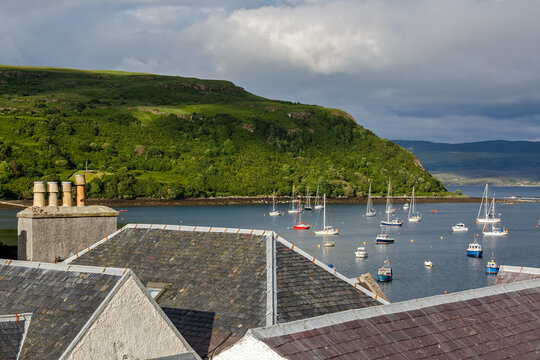 Sailboats in Portree Harbour, Isle of Skye