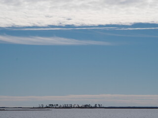 winter clouds over Chesapeake Bay