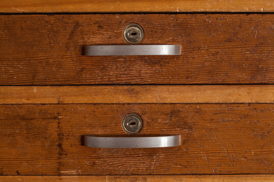 Distressed Desk Drawers