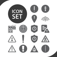 Simple set of impending related filled icons.