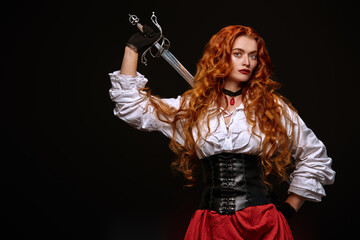 swordswoman of Middle Ages