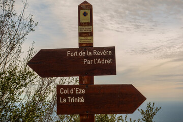 wooden sign