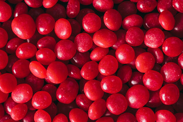 A cluster of cinnamon hearts