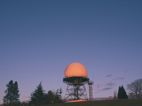 Water Tower at Sunset