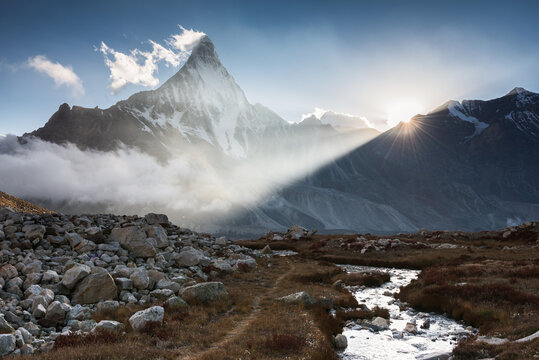 mountain sunset