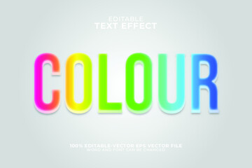 Color text effect illustration