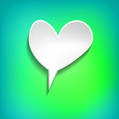 Vector comic speech bubble on color background. Isolated colorful banner, empty paper shape. Cartoon flat illustration for chat. Template frame. Hand draw style, dialog cloud.