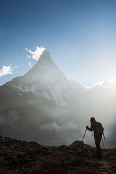 hiker silhouette