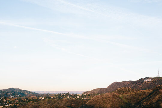 Hollywood sign on hill in Los Angeles