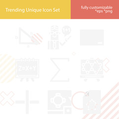 Simple set of samples related filled icons.