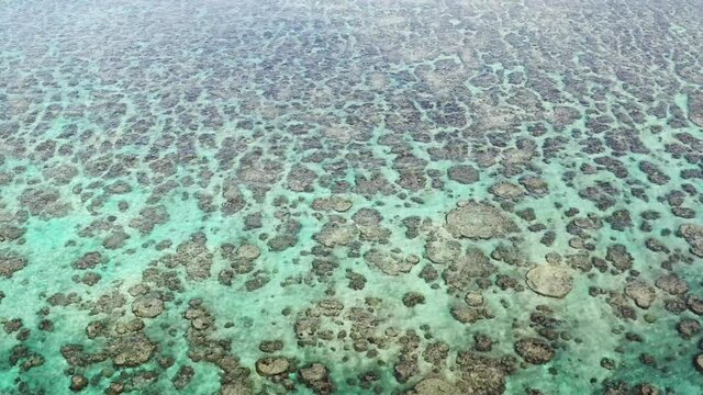 drone view beautiful ocean yoshino beach miyako island Okinawa