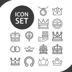 Simple set of jewels related lineal icons.