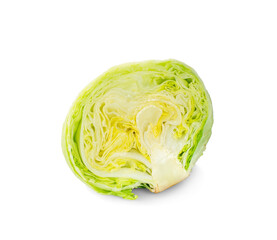Fototapeta premium Green Iceberg lettuce isolated on White background