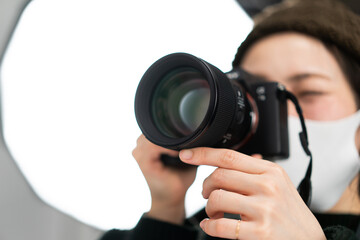 Fototapeta premium カメラマン・フォトグラファー・撮影