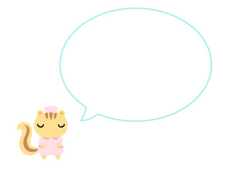 ナースのリス　吹き出し付2