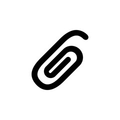 attachment vector icon solid style. Perfect for website, application, commerce, presentation, logo and more. simple and modern solid icon
