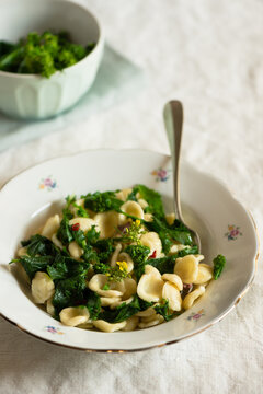 orecchiette with turnip greens