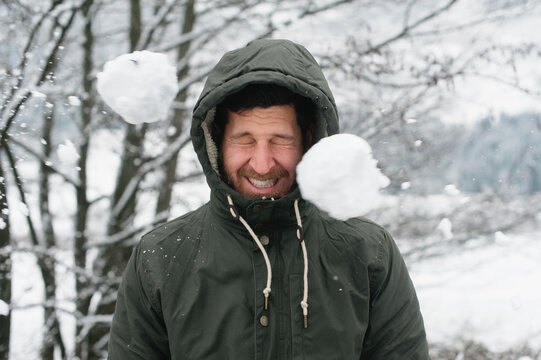 Snowball in the face