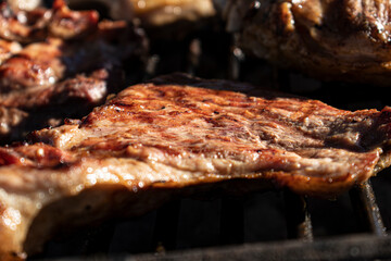 meat on the grill