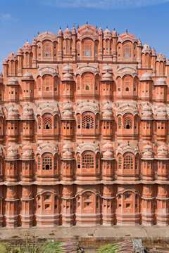 India, Rajasthan, Jaipur, Hawa Mahal, Palace of the Winds, built in 1799