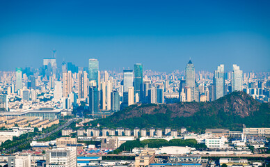 Skyline of Suzhou City, Jiangsu Province, China