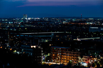 Fototapeta na wymiar 街の夜景 City night view