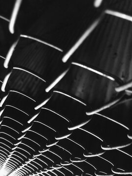 Background of a chainlink from an angle.