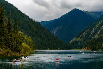 Mountain lake Kolsai