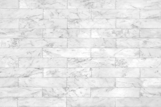 White marble tile texture abstract background pattern with high resolution.