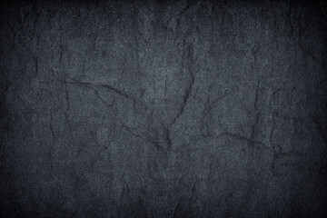 Dark grey black slate background or texture
