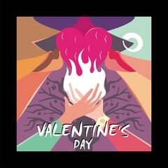 Valentine's day vector art design concept