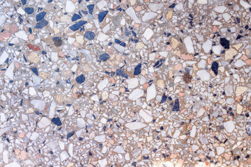 Old terrazzo surface floor colorful multicolored background