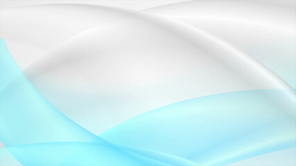 Blue grey tech liquid waves abstract background