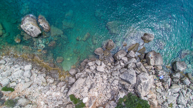 Aerial view of Perda Longa mountain, Sardinia