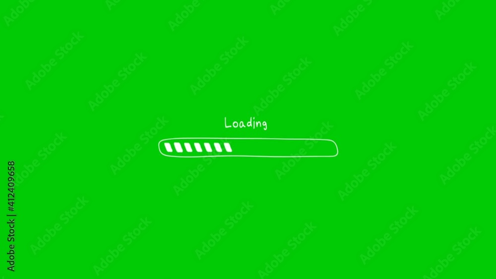 Aufkleber Loading bar animation on green screen background. Animated green screen background