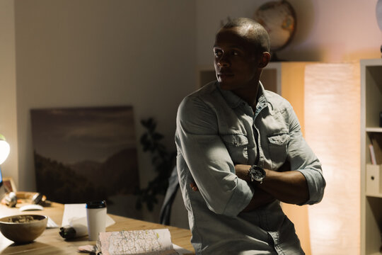 African man at office