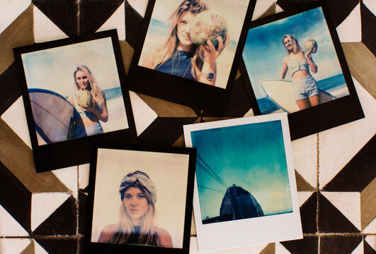 Rio de Janeiro - Five Polaroid Images Overhead