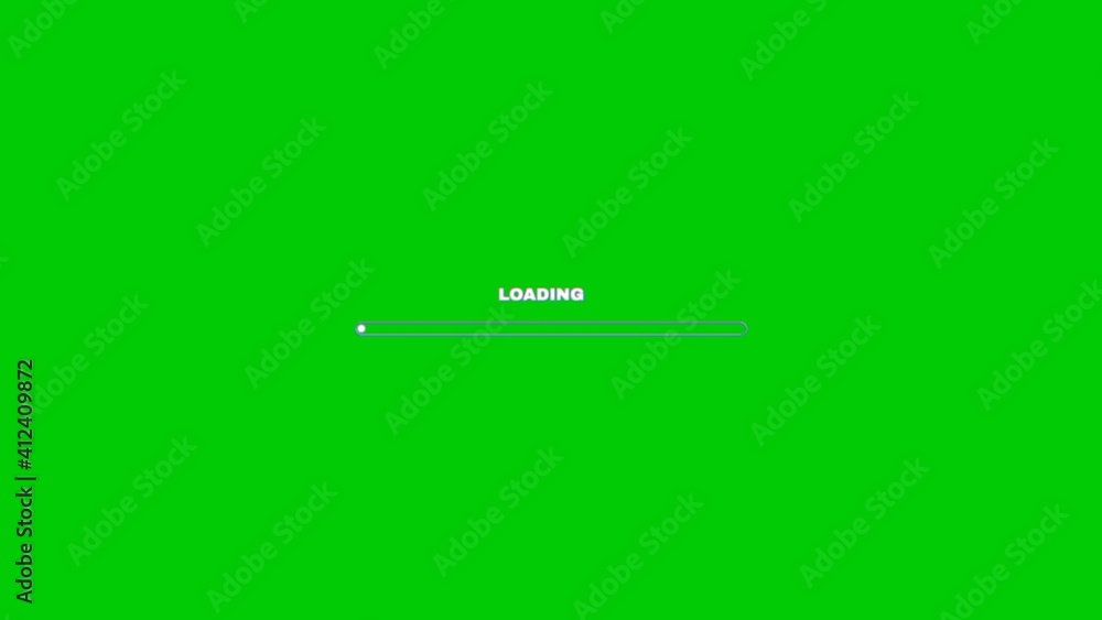 Aufkleber Loading bar animation on green screen background. Animated green screen background
