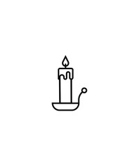candle icon,vector best line icon.