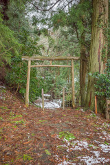 今滝（鳥取県湯梨浜）参道の鳥居