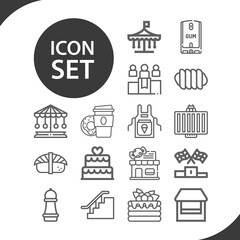 Simple set of polished related lineal icons.