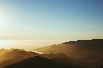 Sunset over Marin Headlands, California