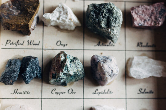 Various ore stones