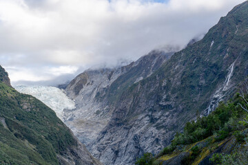 Naklejka na ściany i meble west coast New Zealand glacier franz josef fox glacier hokitika arthus pass otira